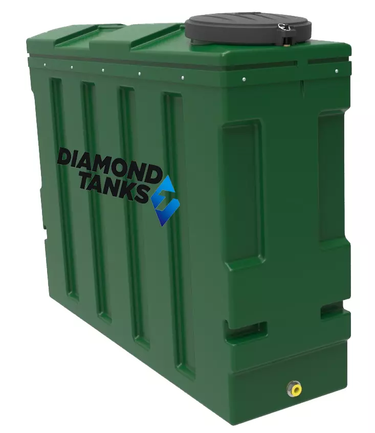 1400SSL Green bunded oil tank
